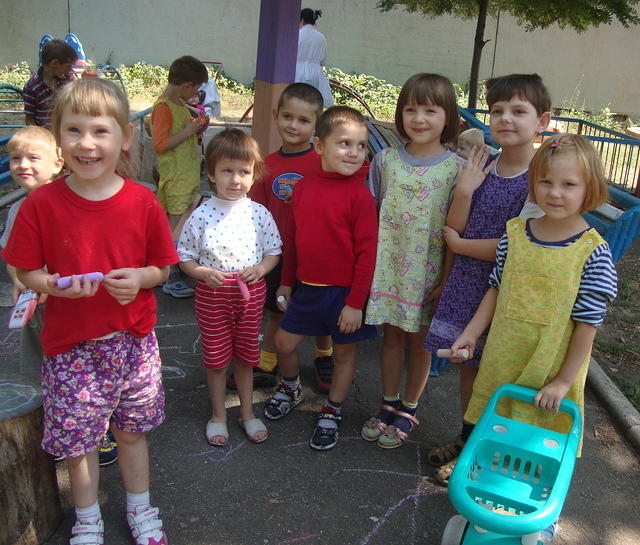 The kids look great in their new clothes from Lone Oak Church of Christ.