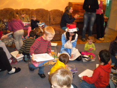 It was fairly crazy for a while here, it was a great day for MANY children.