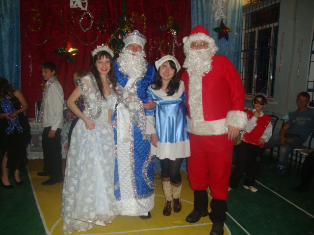 The festive group.