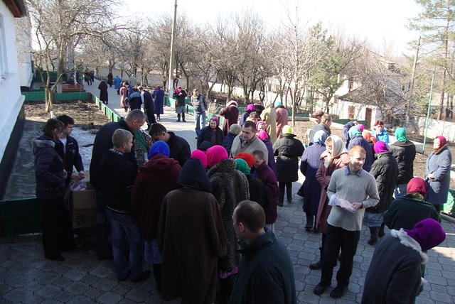 Once they realized we were giving things away, needless to say...we were swamped.
