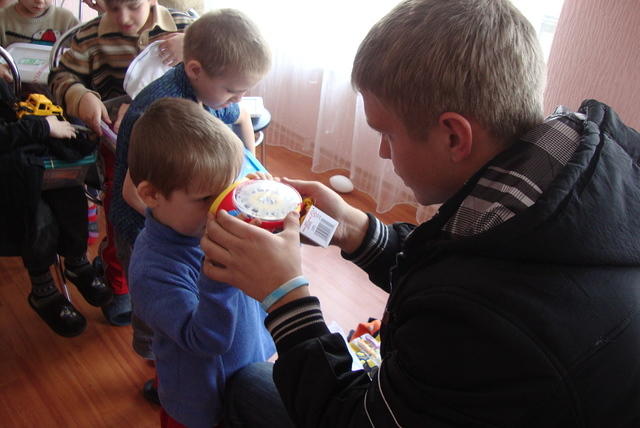 We also visited a small shelter outside of Donetsk.