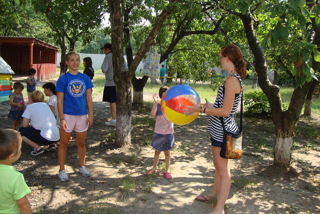 Lovin that beach ball!