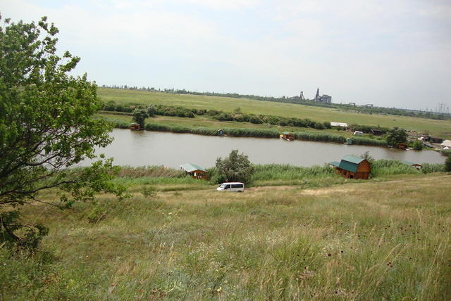 At the lake.