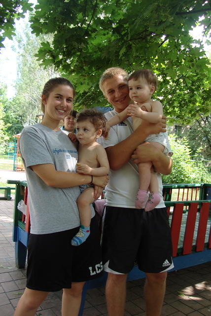 Holding those babies.