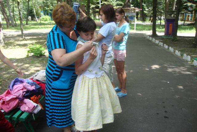 This precious girl is being aodpted by some Italians.