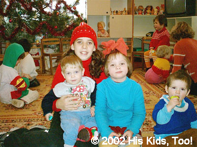 His Kids, Too! volunteer, Haley loves to play with the kids, and these cuties are no exception!