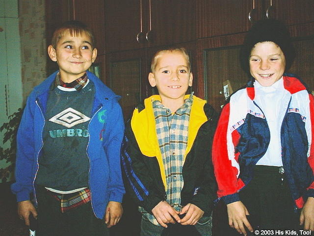 These boys love their new 'sport' jackets