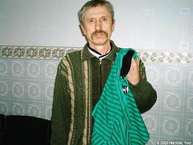 The plight of the mentally ill in Ukraine is very sad.  There is no public health care, so we are happy to provide clothing, she