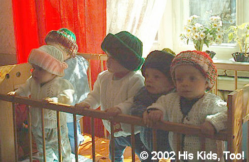 We delivered the rest of the wonderful caps to an orphanage with young children, and here they are enjoying their hats!