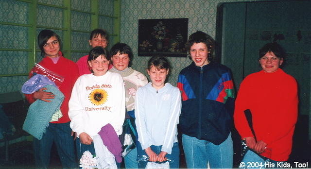 The eldest teen girls were quite happy with their gifts and personal care products.