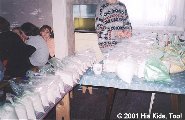 With your financial help, His Kids Too! can purchase and prepare food bags for local widows.