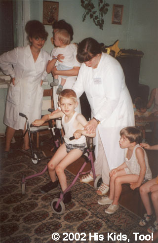 But thanks to Whitmyer Biomechanix, Inc. he takes his first steps.