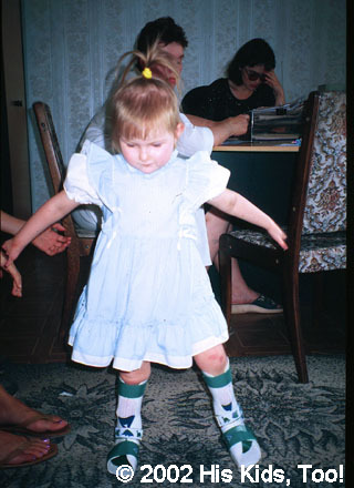 Thanks to Medishare this little girl is taking her first steps with her new "feet"!