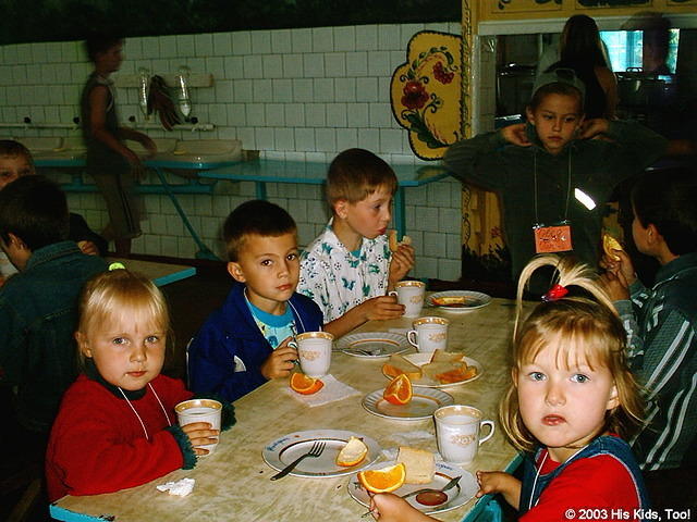 Children were provided daily with a light breakfast and lunch.