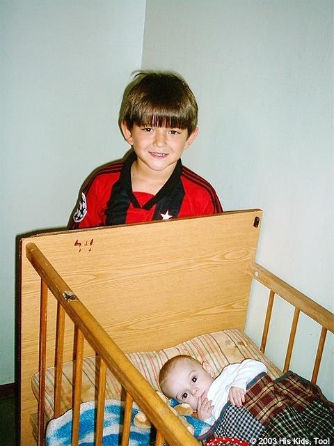 Artur and a baby.