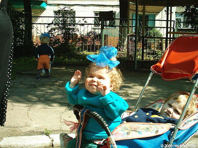 Alina is happy to be outside!
