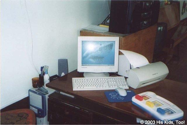His Kids, Too! donated this computer to speed up registering children and