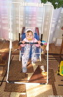 This precious girl is enjoying the swing that His Kids, Too! bought 2 years ago for this facility.