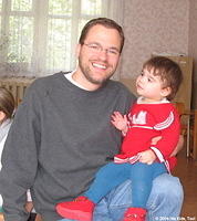 This little girl followed Dave around, running from person to person wanting someone to hold her, Dave gladly obliged.