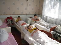 These children were resting.