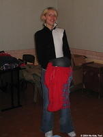 Lena loves her new clothes!