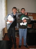 Maxim and his friend really appreciate their donations, they are off to college at the end of the year.  Both boys are very tale