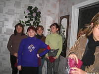 These young ladies are waiting for stockings.