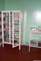 Thought it doesn't appear as though the medicine cabinet is full, the director did not indicate a  need for medicine.