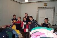 Our first group came in and they were warmly welcomed.
