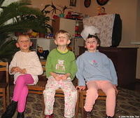 These 3 children come daily for treatments at the hospital.