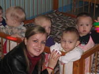 Christina and the adorable children.