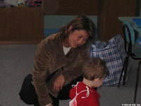 Fami enjoys interacting with the children.