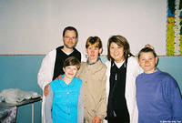 Dave and Fami with some of the older kids.
