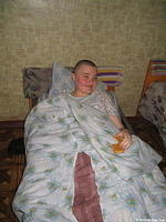 This 19 yr. old is bedridden.