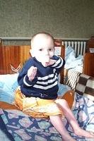 This child with a special need,  is in need of medical attention.