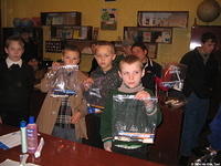 These boys seems quite happy with their personal care bags, thank you for your support!