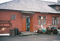 The detached kitchen.