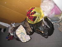 Just a some of the donations left on our most recent trip.  We will be shipping more clothing and shoes to this facility.