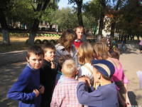 ...and Erin, asking questions, and just wanting to touch us.