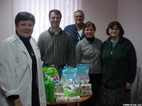 The director from Our Children was thrilled to receive much needed soaps, and 4 huge boxes of clothes, blankets, toys, and more.