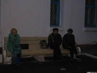 Some of the people waiting to enter, they open at 6 p.m.