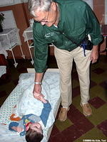 Touching is critical for these children.