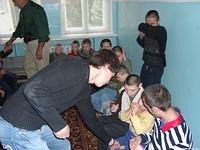 Ray spends time with some of the boys.