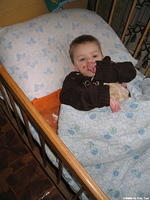 This precious boy is very ill.