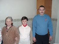 Patients in their new clothing.