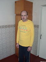 A patient in his new shirt.
