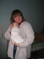 Erin holds this precious 2 month old.