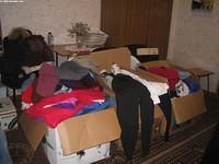 Working from a provided needs list, His Kids, Too! distributes new clothing, shoes, and more to this facility.  Cloth diapers ar