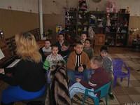 Some of the children sang songs for us.