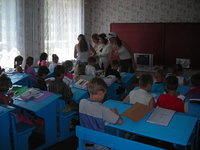 Each child received an age appropriate Bible.